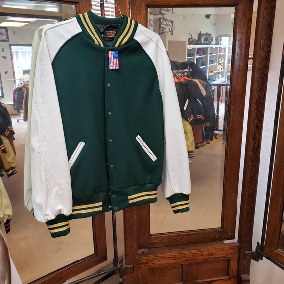 Skookum Varsity Letterman Jacket Green 